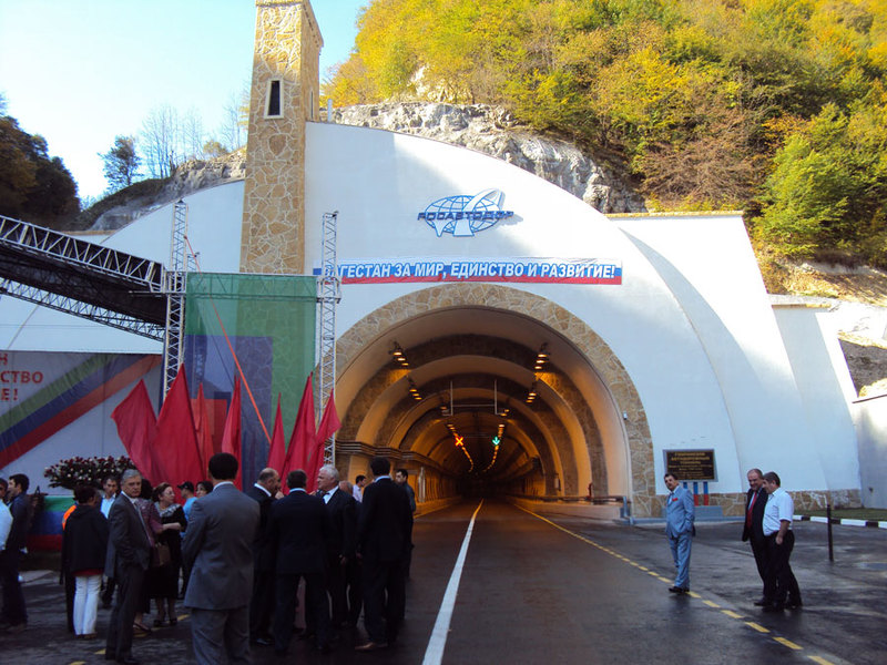 Строительство длиннейшего в России Гимринского тоннеля. Республика Дагестан
